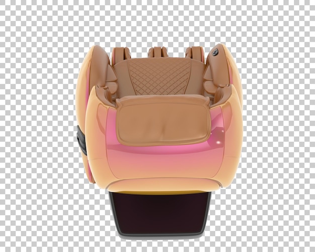 PSD massage chair isolated on transparent background 3d rendering illustration