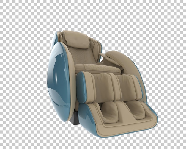 PSD massage chair isolated on transparent background 3d rendering illustration