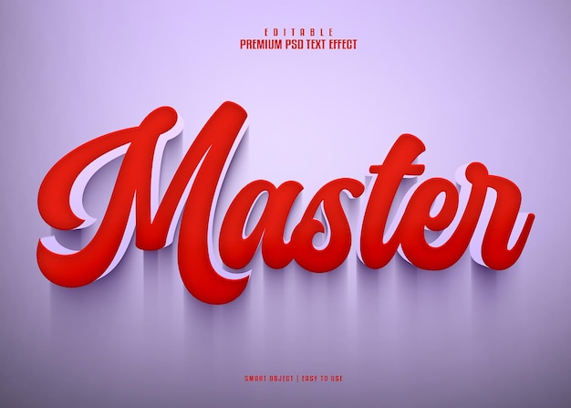 PSD master editable premium 3d psd text effect