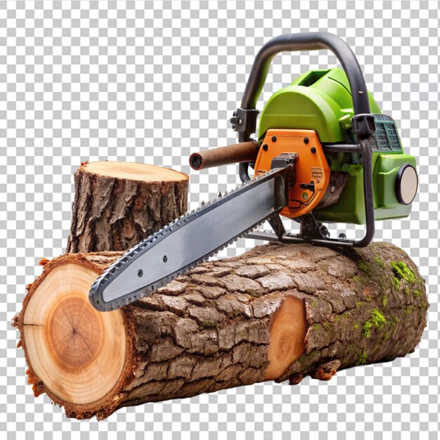 Maszyna Do Cięcia Drzew Na Przezroczystym Tle
