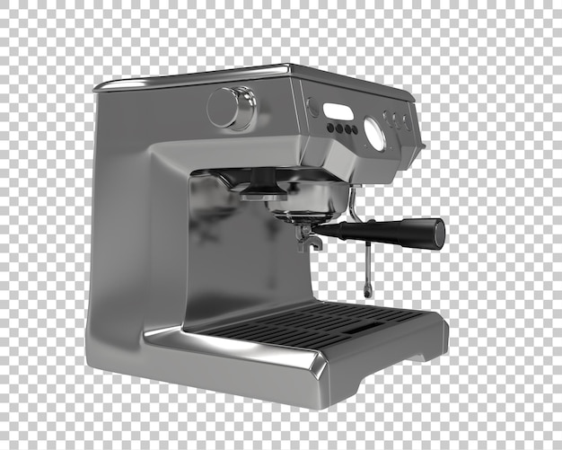 Maszyna do kawy izolowana na tle ilustracja renderingu 3D