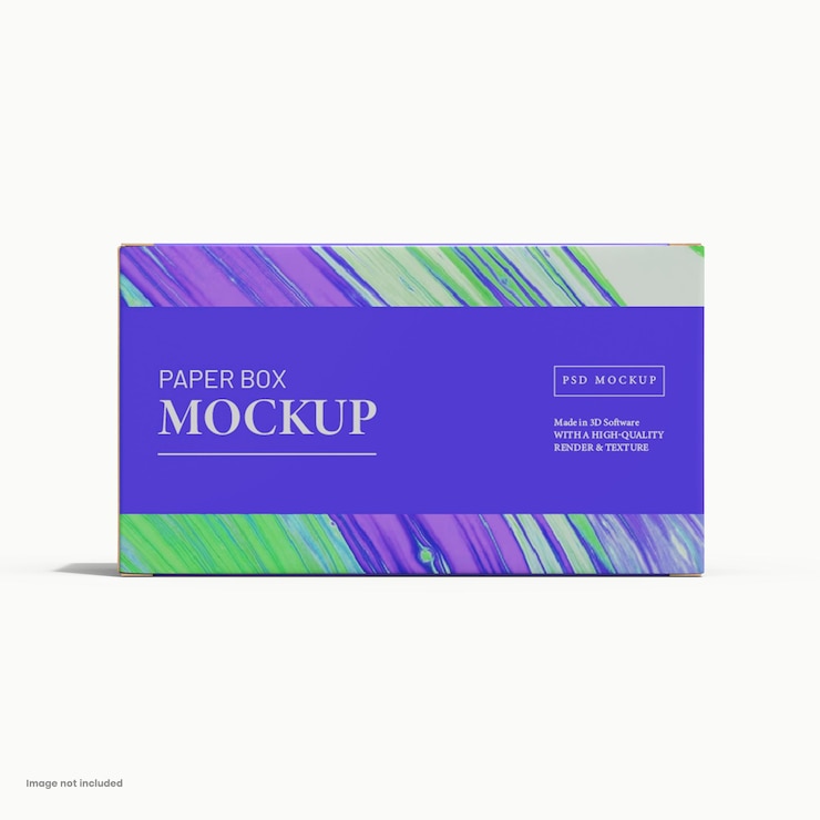 Mat golfkartonnen doos onder daglicht PSD-mockup