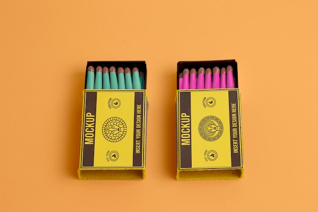 Match box mockup ontwerp