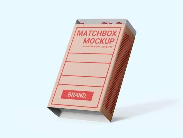 Match box mockup-sjabloon