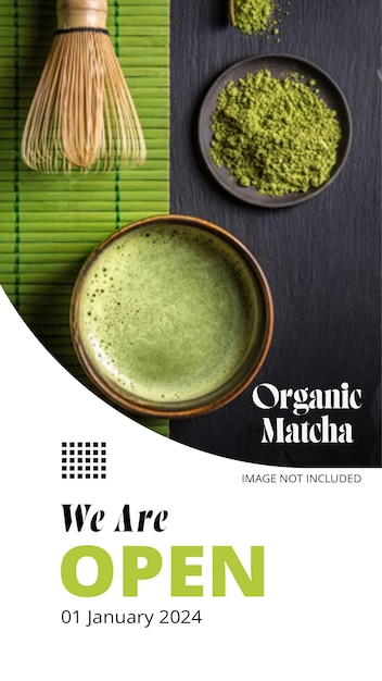 PSD История matcha в instagram