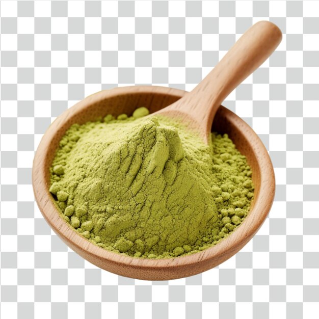 Matcha powder background transparent