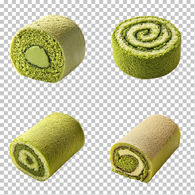 PSD 綠色和色滾筒旋轉圖案