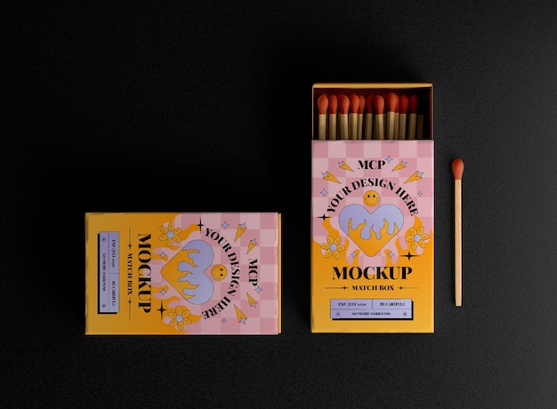 Matchbox with wooden matches