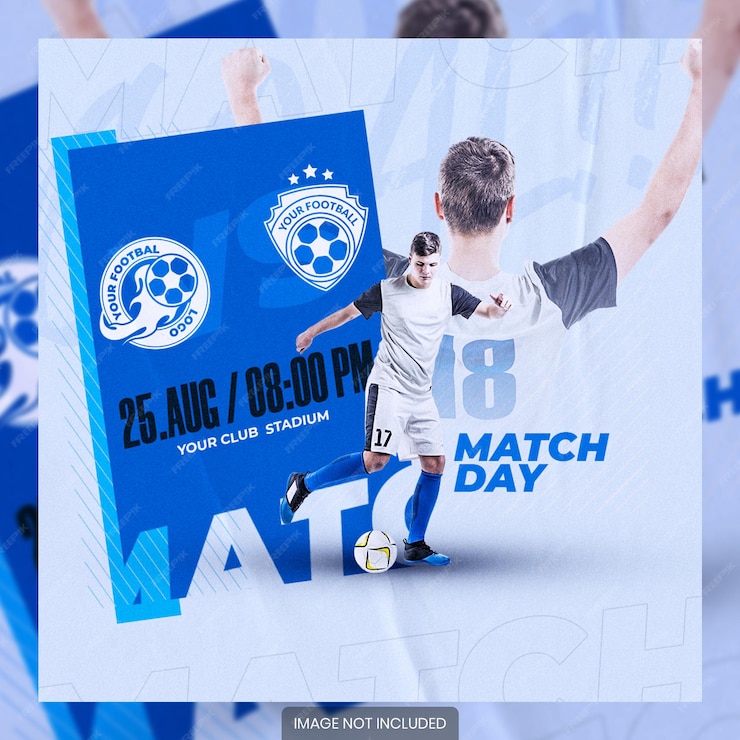  Matchday poster social media post template