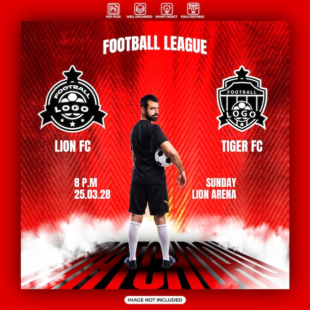 matchday social media feed template
