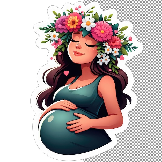 PSD maternal marvel the beauty of pregnancy sticker