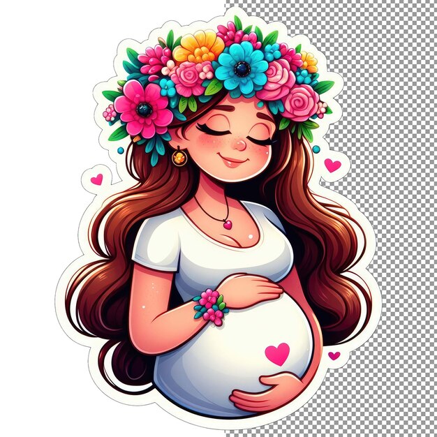 PSD maternal marvel the beauty of pregnancy sticker