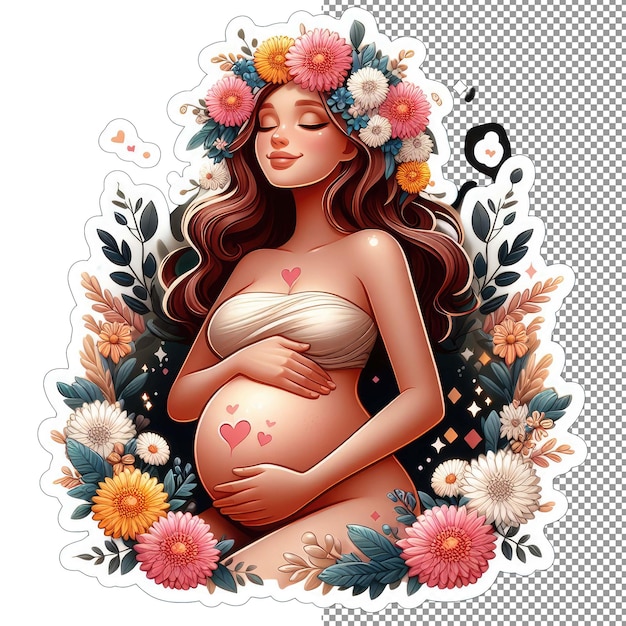 PSD maternal marvel the beauty of pregnancy sticker