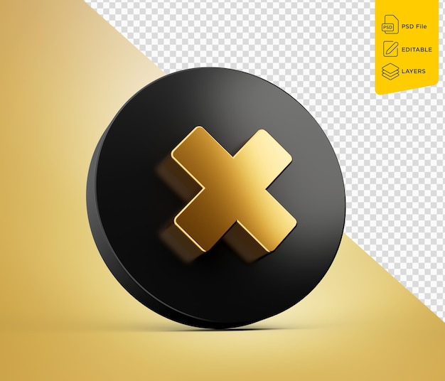 Mathematical Gold Multiple Symbol 3d Style Isolated On Golden Background 3d Illustration