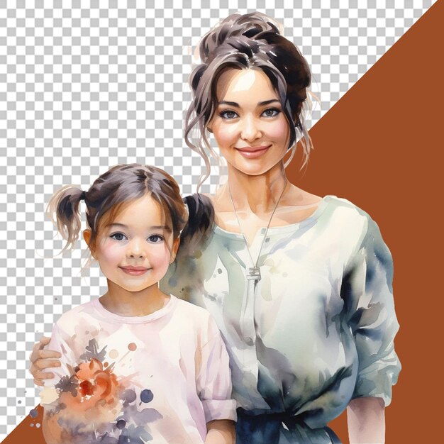 PSD matka i dziecko w cennych portretach
