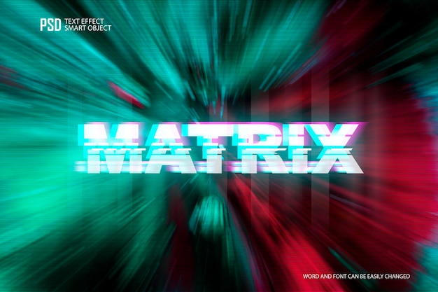 PSD matrix psd text effect