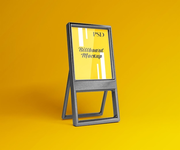 matte citylight led advertising display mockup
