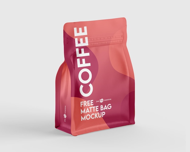 Mockup di borsa da caffè opaca