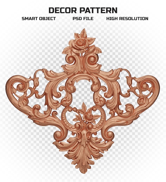 Matte copper decor pattern in high quality for decoration