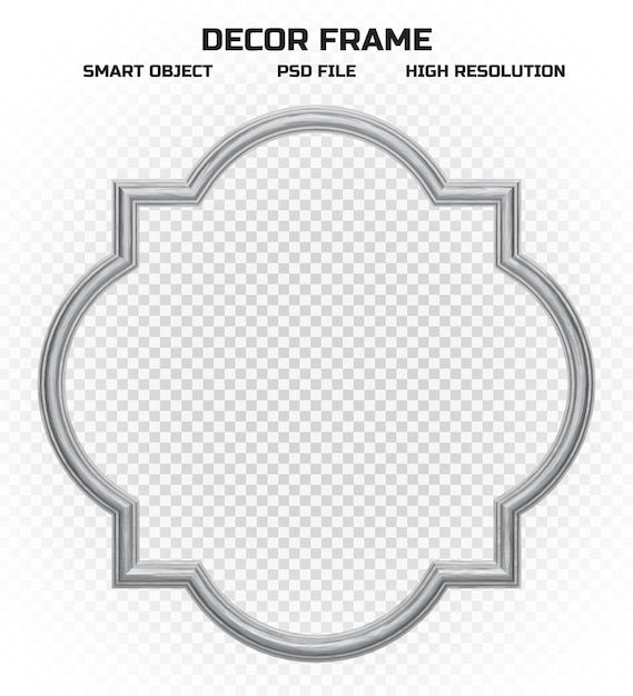 PSD matte golden border frame in high resolution for picture decoration