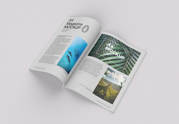 Matte magazine mockup