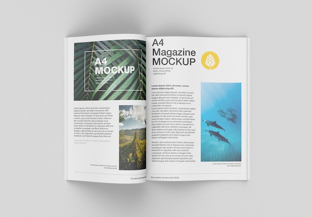 Matte magazine mockup