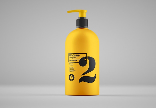 Matte zeepfles Mockup Design