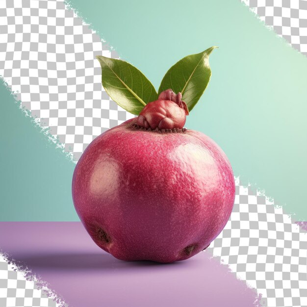 PSD mature mangosteen above transparent background