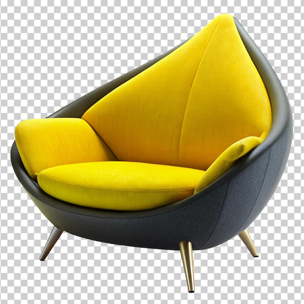 mature woman resting on armchair isolated png