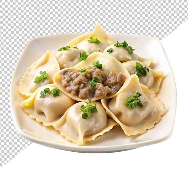 Maultaschen Mięso Knedle Na Przezroczystym Tle