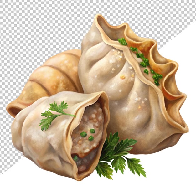 Maultaschen Mięso Knedle Na Przezroczystym Tle