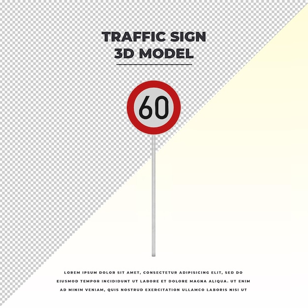 Maximum speed traffic sign