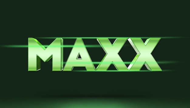 Maxx 3d-sjabloon voor tekststijleffect