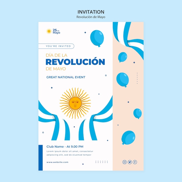 May revolution template design