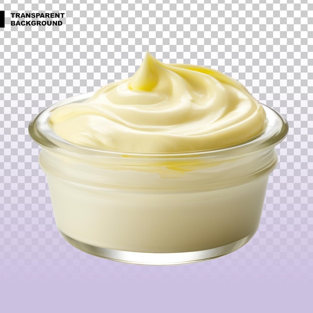 PSD mayonaise geïsoleerd op doorzichtige achtergrond