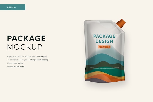 Mayonaise pakket mockup in modern design stijl mockup