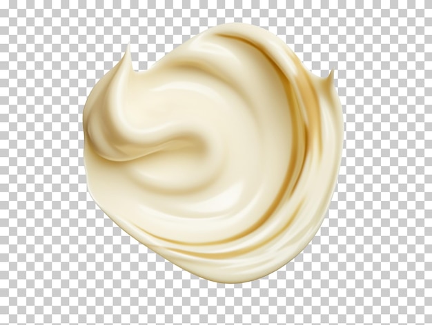 mayonnaise drop isolated on transparent background png psd