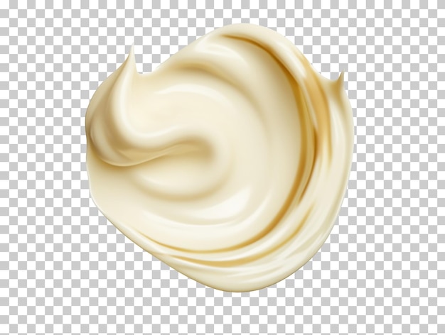 Mayonnaise drop isolated on transparent background png psd