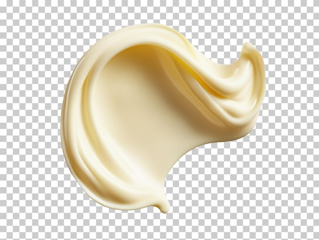 PSD mayonnaise drop isolated on transparent background png psd