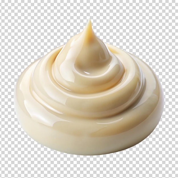 mayonnaise drop isolated on white background