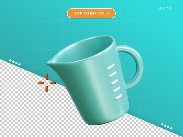 PSD measuring 3d icon