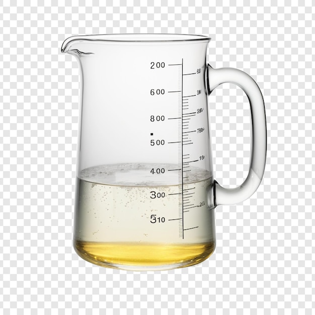 Measuring jug isolated on transparent background