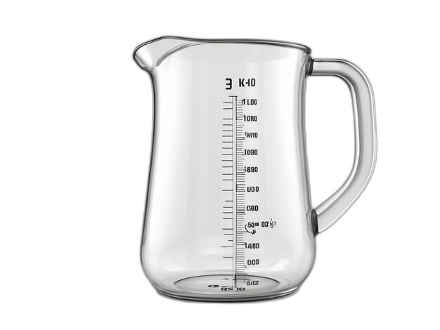 PSD measuring jug psd on a white background