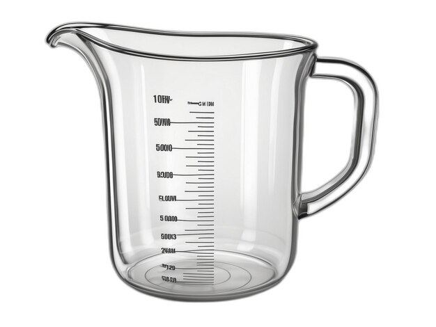 PSD measuring jug psd on a white background