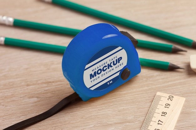 PSD measuring tape mockup design