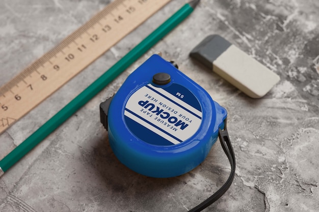 PSD measuring tape mockup design