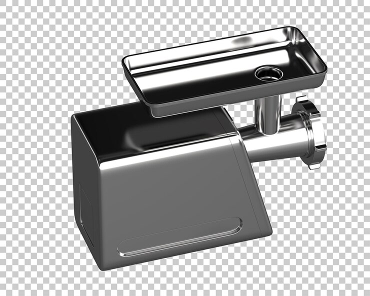 PSD meat grinder isolated on white background 3d rendering illustration