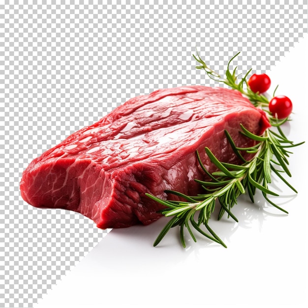 PSD meat isolated on transparent background