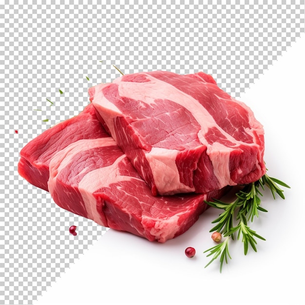 PSD meat isolated on transparent background