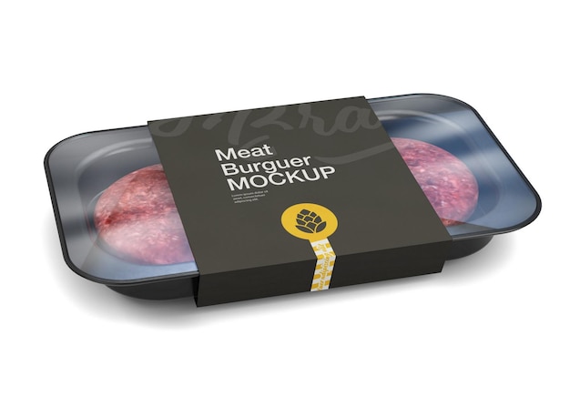 meat packaing mockup